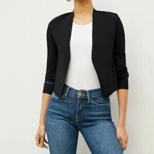 MM. LAFLEUR Women's +1 Plus Size 20 Sant Ambroeus Jardigan Bolero Blazer Black